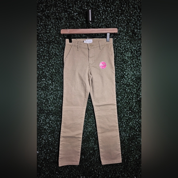Kids Tan School Pants - Picture 1 of 4